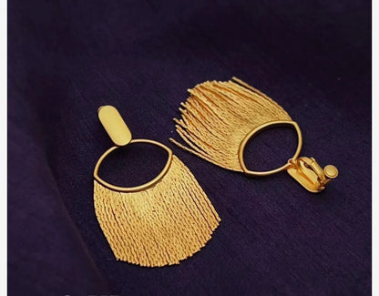 Feather Earrings Retro Peacock Style Tassel Earrings (Fashionable, Elegant)