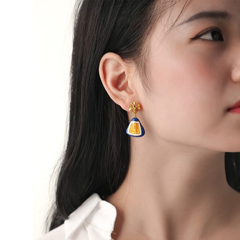 New niche design oil drop earrings (high-end and personalized)