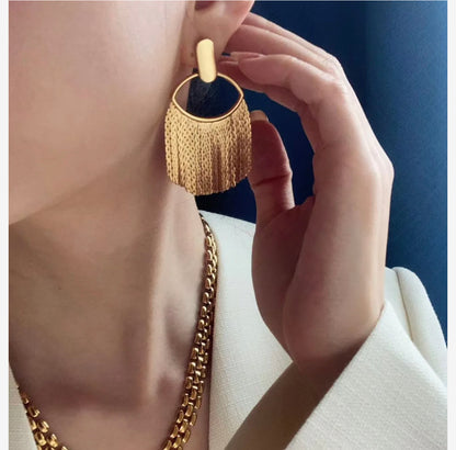 Feather Earrings Retro Peacock Style Tassel Earrings (Fashionable, Elegant)