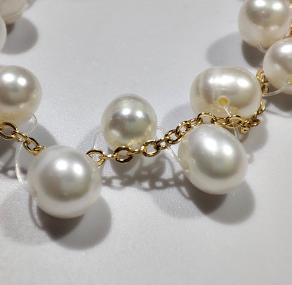 New hand-woven freshwater pearl bracelet (fashionable, simple, versatile)